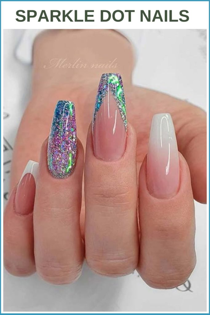 Sparkle Dot Nails Best Nail Arts Ideas for Birthday Party