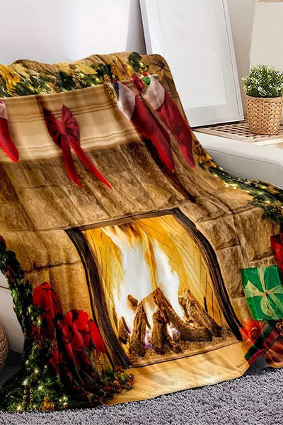 Christmas-themed throw blankets